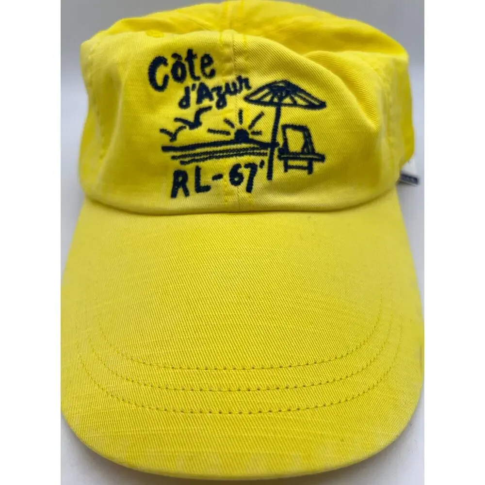 Polo Ralph Lauren Cote D'Azur RL-67 Long Bill Yellow Men's Cap/Hat.